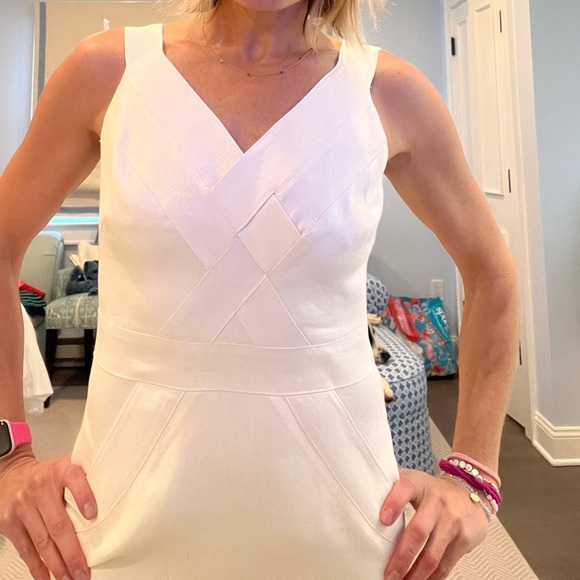 Milly v-neck dress linen - Picture 6 of 6